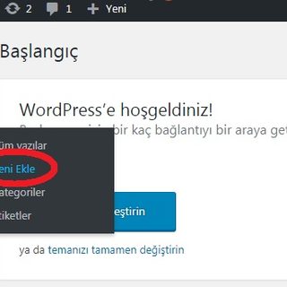 wordpress yazı ekleme
